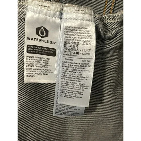 Levi's Strauss Denim Trucker Jean Jacket Men's Size XL WPL423 CA00342 Dark Wash - Picture 8 of 14